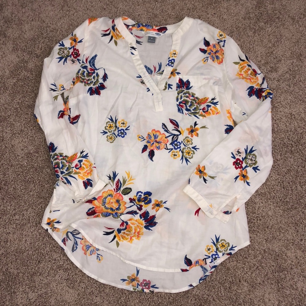 Old Navy Floral Tunic Shirt